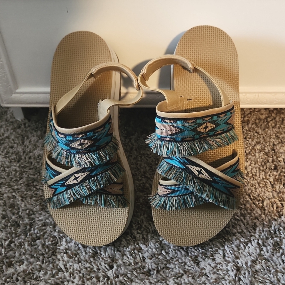 Teva slingback platform sandal sz 7
